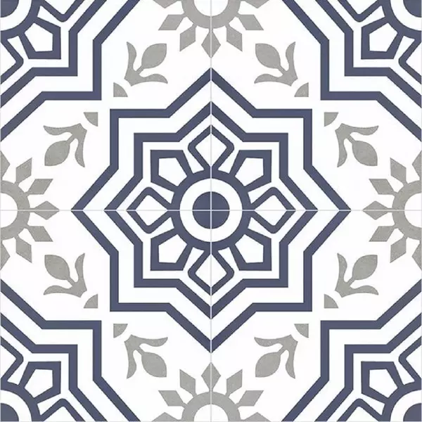 

Напольная плитка «Etili Seramik» Bursa Matt. 45x45 pre cut 00000016937 blue