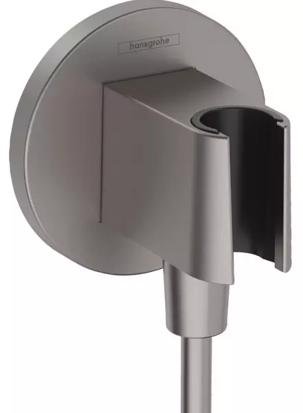 

Подключение для душевого шланга «Hansgrohe» FixFit S 26888340 с держателем для лейки шлифованный чёрный хром