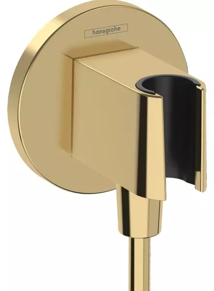 

Подключение для душевого шланга «Hansgrohe» FixFit S 26888990 с держателем для лейки полированное золото