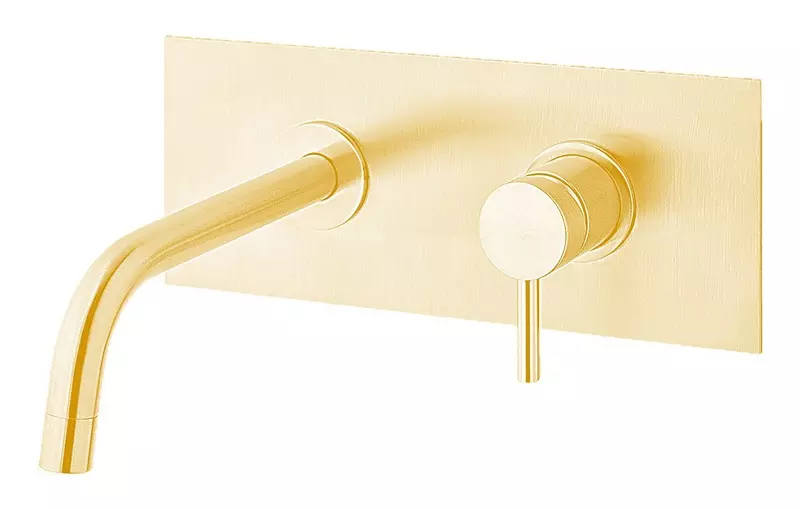 

Смеситель для раковины «Paffoni» Light LIG104HGSP медовое золото брашированное