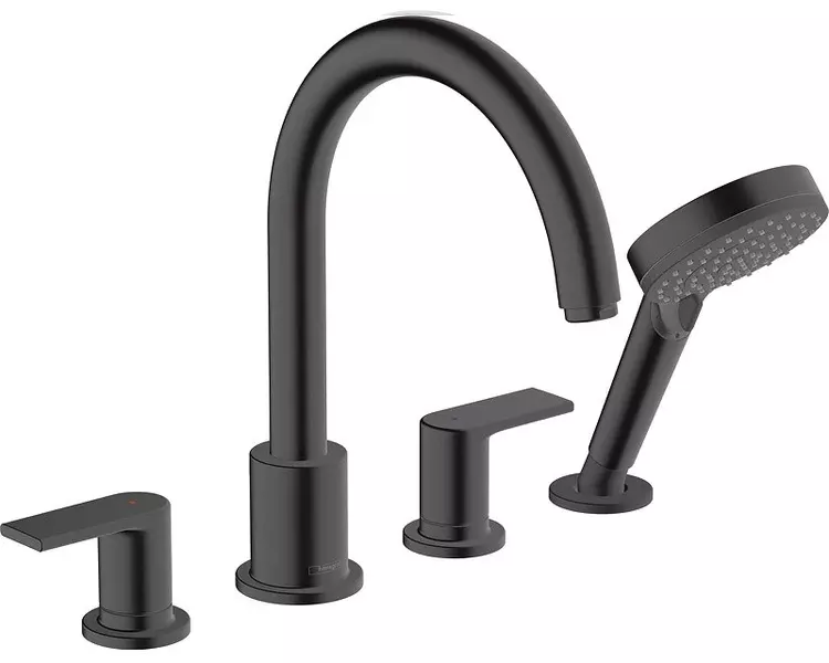

Внешняя часть смесителя «Hansgrohe» Vernis Blend 71456670 чёрная матовая