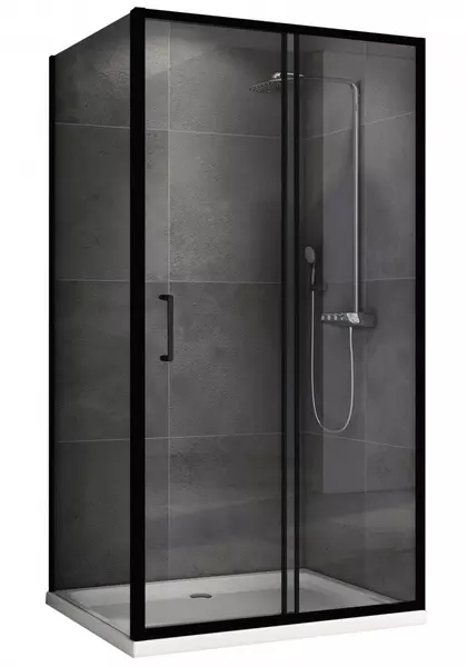 

Душевой угол-ограждение «Abber» Schwarzer Diamant AG30100B5-S100B5 100/100 квадратный прозрачный/чёрный без поддона универсальный
