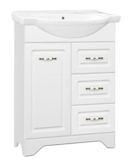 Тумба с раковиной Style Line Олеандр-2 65 Байкал 65 белая 17055₽