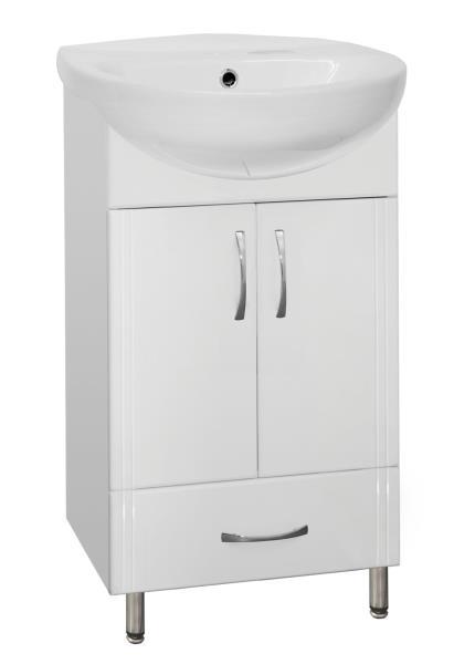 Тумба с раковиной Style Line Эко Стандарт 91 Б 50 Канны 50 белая 11350₽