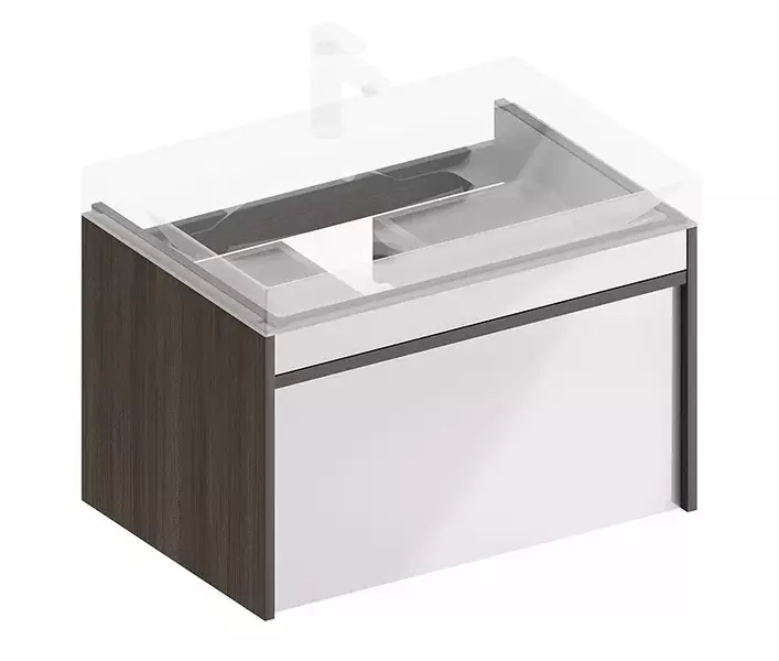 Тумба с раковиной Kerama Marazzi Modula 70 Logica 70-2 подвесная арабика 43587₽