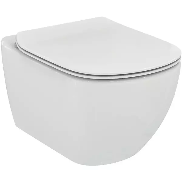 

Подвесной унитаз безободковый «Ideal Standard» TT00001 Tesi T007901/T352701 белый с сиденьем дюропласт с микролифтом белое