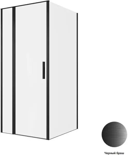 

Душевой угол-ограждение «Allen Brau» Priority 90/100 прозрачный/чёрный без поддона универсальный