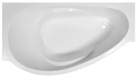 Ванна из литьевого мрамора «Эстет» Грация 170/94 без опор без сифона белая левая
