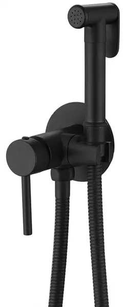 

Смеситель с гигиеническим душем «Abber» Wasser Kreis AF8125B чёрный матовый