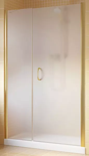 

Душевая дверь «Vegas Glass» EP-F-2 Lux 145/199,5 сатин/золото правая