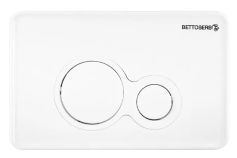

Кнопка смыва «Bettoserb» Twin 40006457 белый глянец