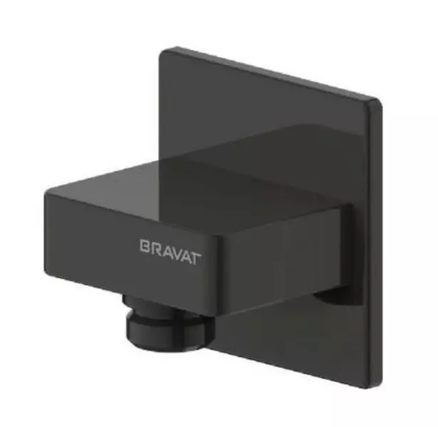 

Подключение для душевого шланга «Bravat» P7429BW-1 чёрное