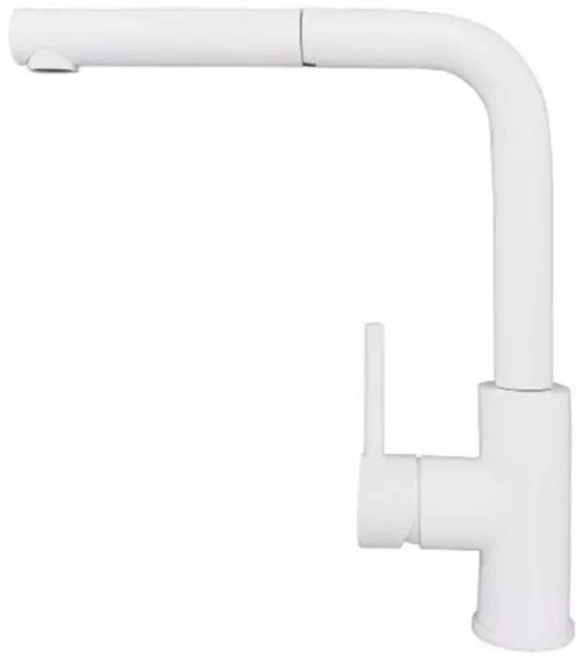 

Смеситель для кухонной мойки «Alveus» Zeos-P Monarch 1136506 с выдвижным изливом white matt