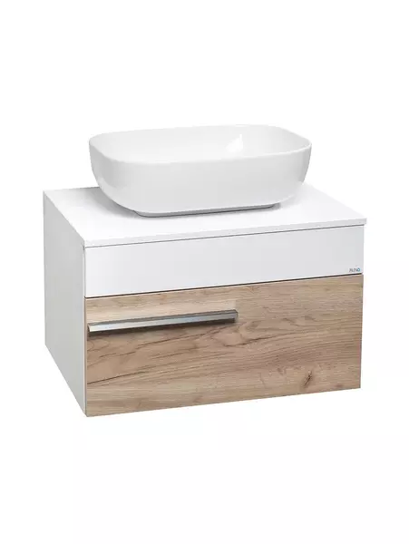 

Тумба с раковиной «Runo» Вудлайн 65 (Moduo 50 Square) подвесная крафтовый дуб