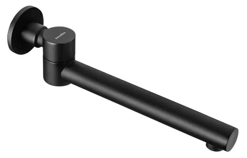 Излив к смесителю «Swedbe» Platta 5513B 22,5 чёрный матовый