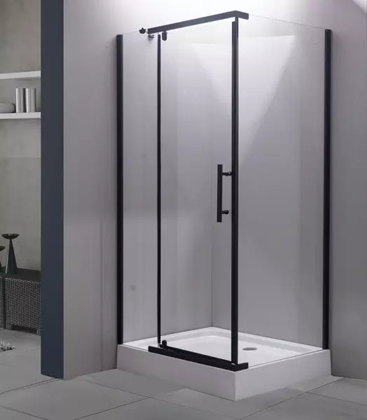 

Душевой угол-ограждение «Esbano» Esbano ESR-7180B 120/80 прозрачный/чёрный матовый прямоугольный с поддоном универсальный