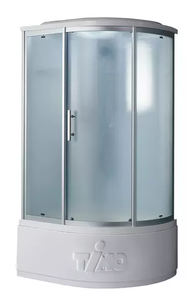

Душевая кабина «Timo» Standart Т-6610 L 110/85 высокий поддон матовая/белая с серебристым профилем левая