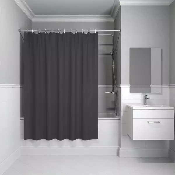 

Штора для ванной «Iddis» Promo P03PE18i11 180/200 тёмно-серая