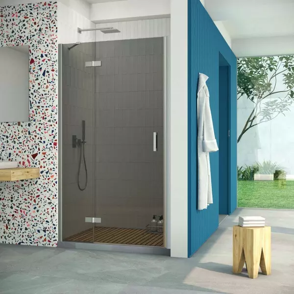 

Душевая дверь «Vegas Glass» AFP Retta 95/199,5 графит/матовый хром левая