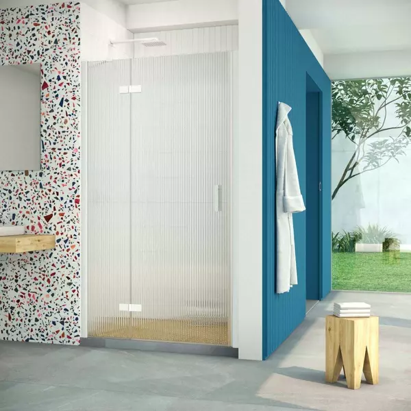 

Душевая дверь «Vegas Glass» AFP Retta 100/199,5 Moru/белая левая