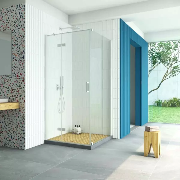 

Душевой угол-ограждение «Vegas Glass» AFP-Fis Retta 80/70 Crystalvision/белый без поддона левый