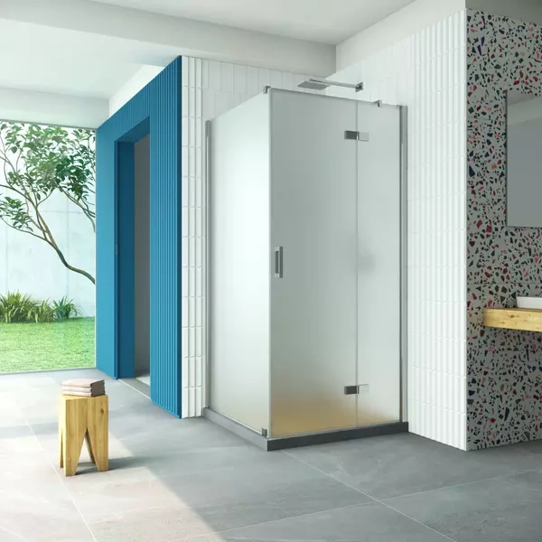 Душевой угол-ограждение «Vegas Glass» AFP-Fis Retta 110/120 прозрачный/глянцевый хром без поддона правый