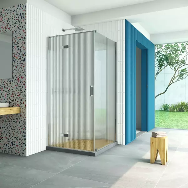 Душевой угол-ограждение «Vegas Glass» AFP-Fis Retta 120/90 прозрачный/глянцевый хром без поддона левый