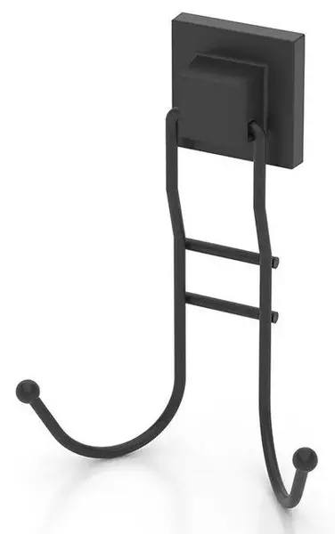 

Двойной крючок «Tekno-tel» EF236B на стену чёрный