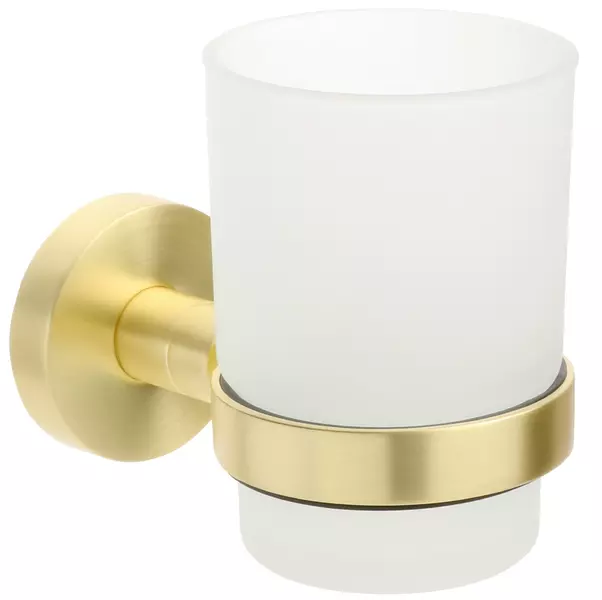 

Стакан для зубных щёток «Fixsen» Comfort Gold FX-87006 на стену золото-сатин
