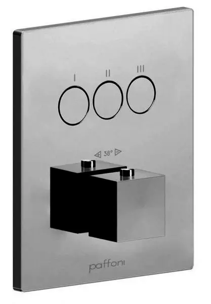 

Внешняя часть смесителя «Paffoni» Compact Box CPT519ST сталь