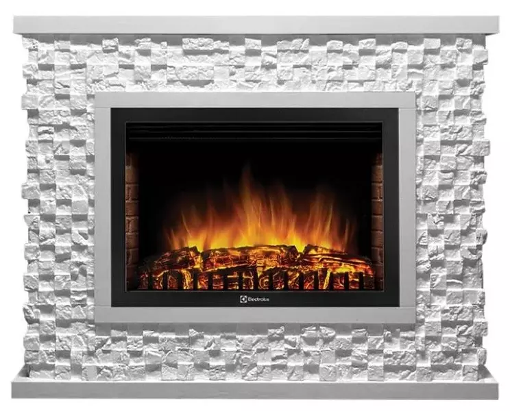 

Портал «Firelight» Quadro 30 камень песчаник античный белый, белый