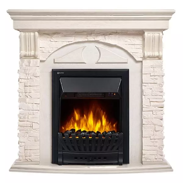 

Портал «Firelight» Torre Classic камень белый/ беленый дуб