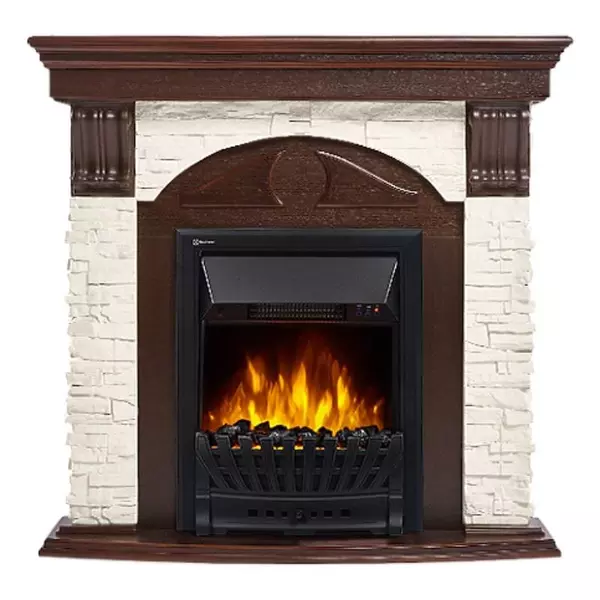 

Портал «Firelight» Torre Classic камень слоновая кость/темный дуб