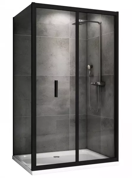 

Душевой угол-ограждение «Abber» Sonnenstrand AG07120B-S85B 120/85 прямоугольный прозрачный/чёрный без поддона универсальный