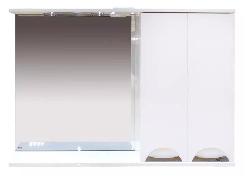

Зеркало с шкафчиком «Misty» Куба 120 с подсветкой белый правый