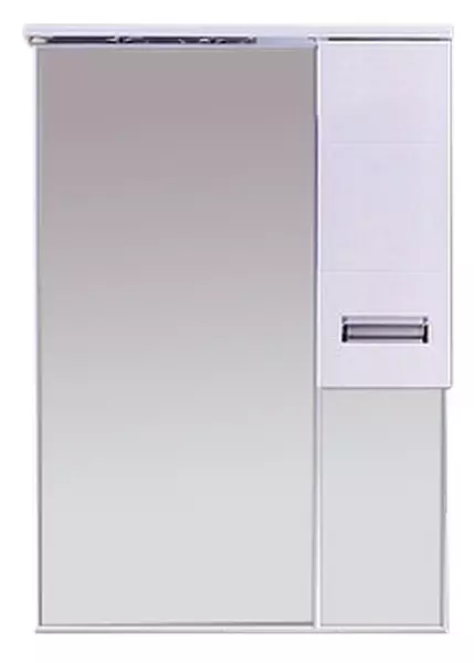 

Зеркало с шкафчиком «Misty» Селена 75 с подсветкой белый правый