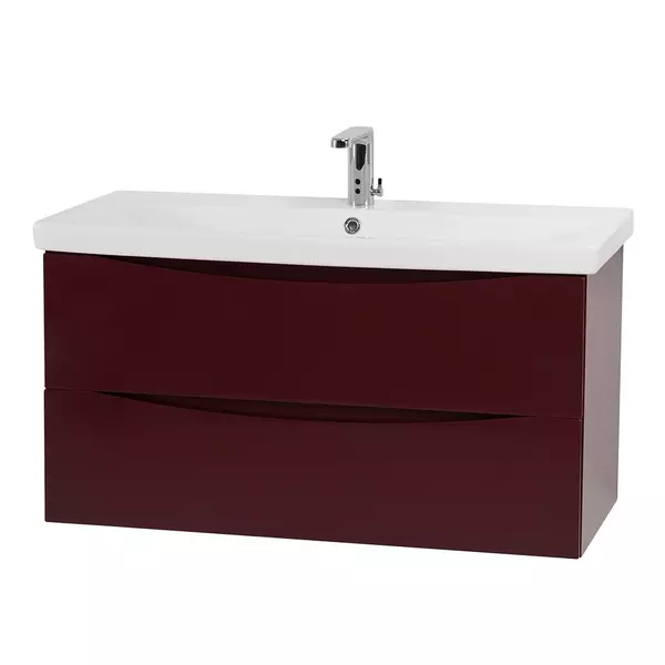 

Тумба с раковиной «Belbagno» Marino 80 (BB-0322-80-LVB) подвесная Bordo Lucido
