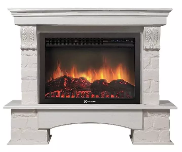 

Портал «Firelight» Forte 30S камень белый/белёный дуб, Сланец скалистый белый