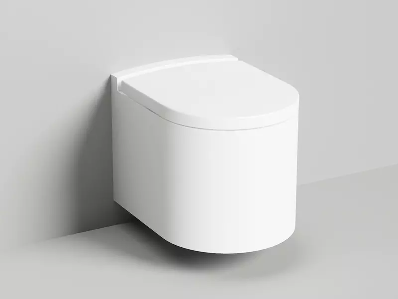 Подвесной унитаз безободковый Salini Gemelli 240121KM белый матовый с сиденьем с микролифтом белое 118700₽