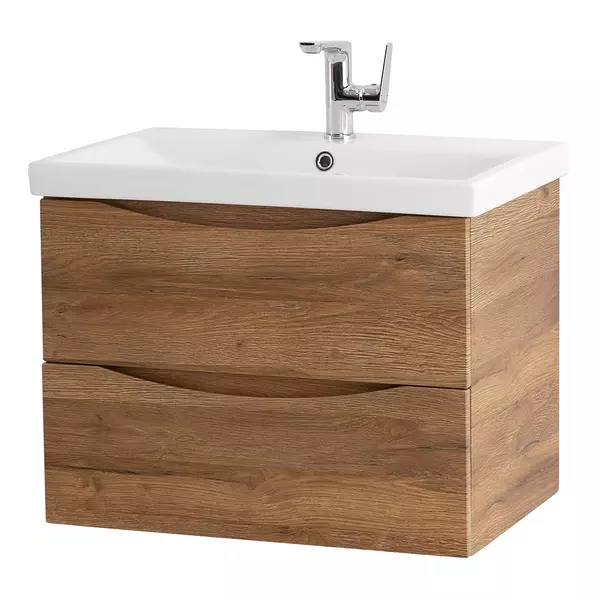 

Тумба с раковиной «Belbagno» Marino 60 (BB-0320-60-LVB) подвесная Rovere Rustico