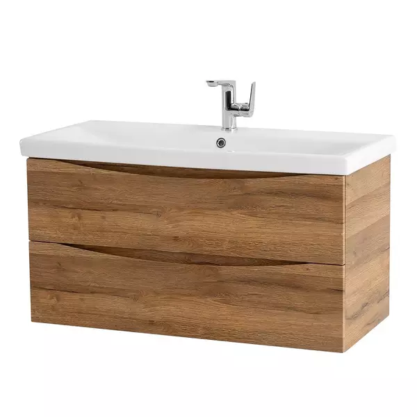 

Тумба с раковиной «Belbagno» Marino 100 (BB-0324-100-LVB) подвесная Rovere Rustico