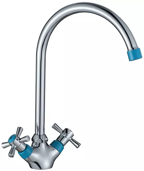 

Смеситель для кухонной мойки «Decoroom» DR46028-Blue хром/синий