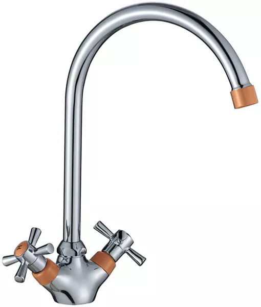 

Смеситель для кухонной мойки «Decoroom» DR46028-Orange хром/оранжевый