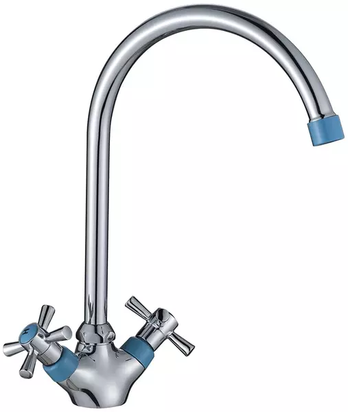 

Смеситель для кухонной мойки «Decoroom» DR51028-Blue хром/синий