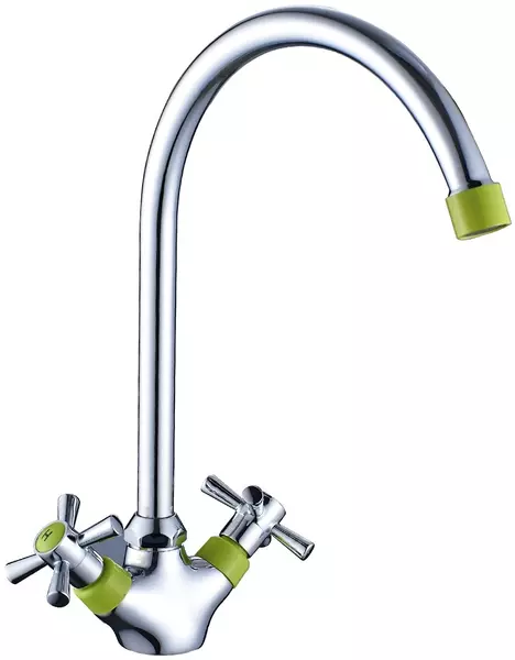 

Смеситель для кухонной мойки «Decoroom» DR51028-Green хром/зелёный