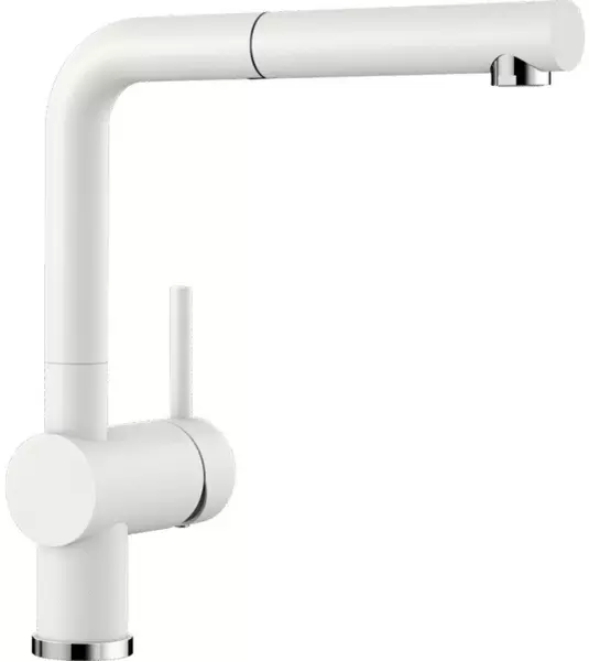 

Смеситель для кухонной мойки «Blanco» Linus-S 516692 с выдвижным изливом белый