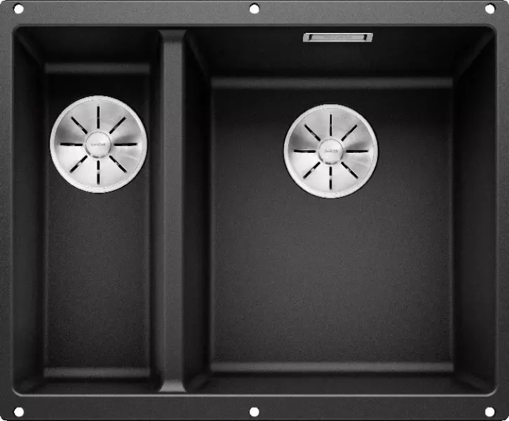 

Мойка для кухни «Blanco» Subline 340/160-U 56/46 R искусственный камень черный правая