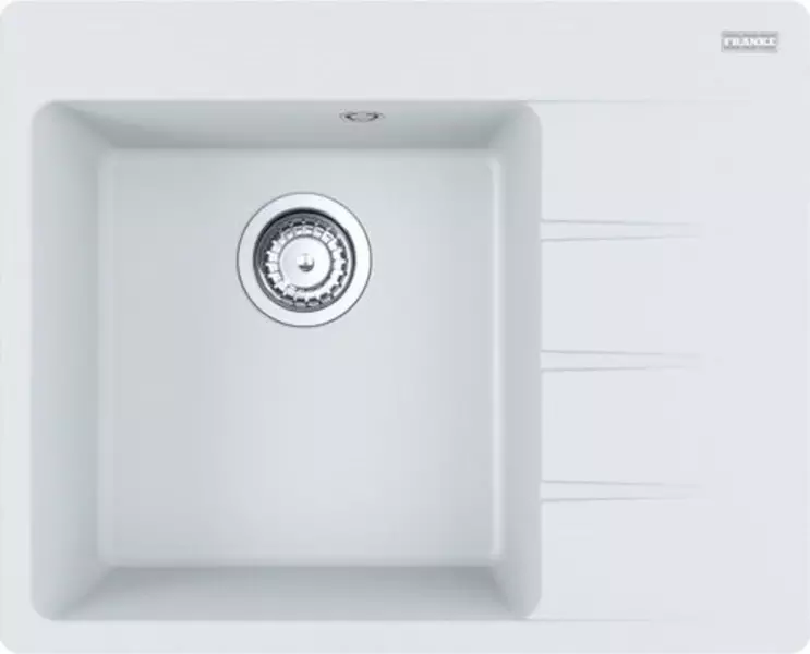 

Мойка для кухни «Franke» Centro CNG 611/211-62 TL 62/50 114.0639.711 искусственный камень белый правая