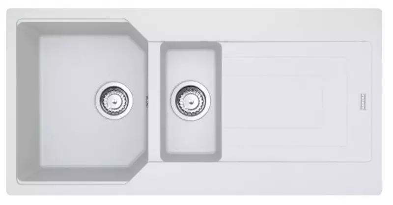 

Мойка для кухни «Franke» Urban UBG 651-100 100/50 114.0595.440 искусственный камень белый