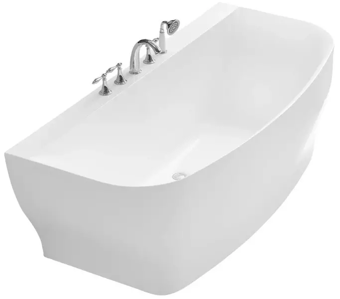 

Уценка, Ванна акриловая «Belbagno» BB74 165/78 с ножками с сифоном белая